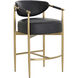 Heloise 36 inch Bravo Black Counter Stool in Cantina Black